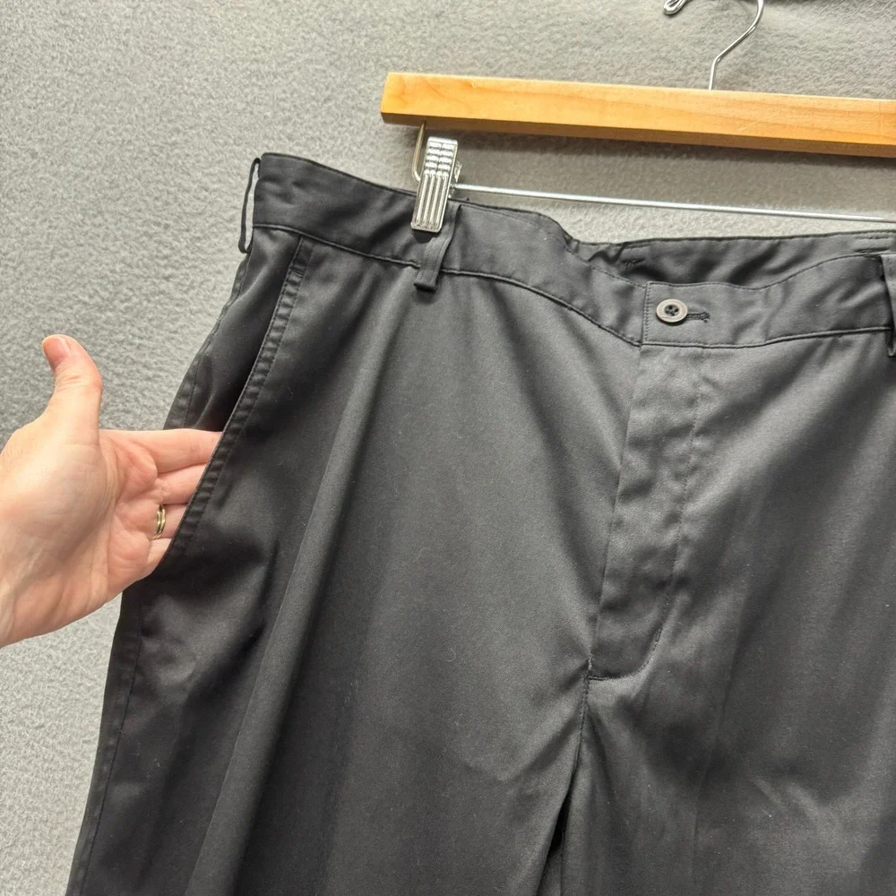 Nike Golf Pants Mens 36x30 ACTUAL‎ Dri-Fit Tech Straight Leg Black Athletic